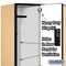 Salsbury Industries 2 Tier Designer Locker, 54"Wx76"Hx21"D, 6 Door, Maple 18-22361MAP - alternate 6
